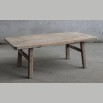 Unieke oude salontafel van wilgenhout