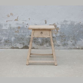 Originele Chinese kruk populier met 1 lade